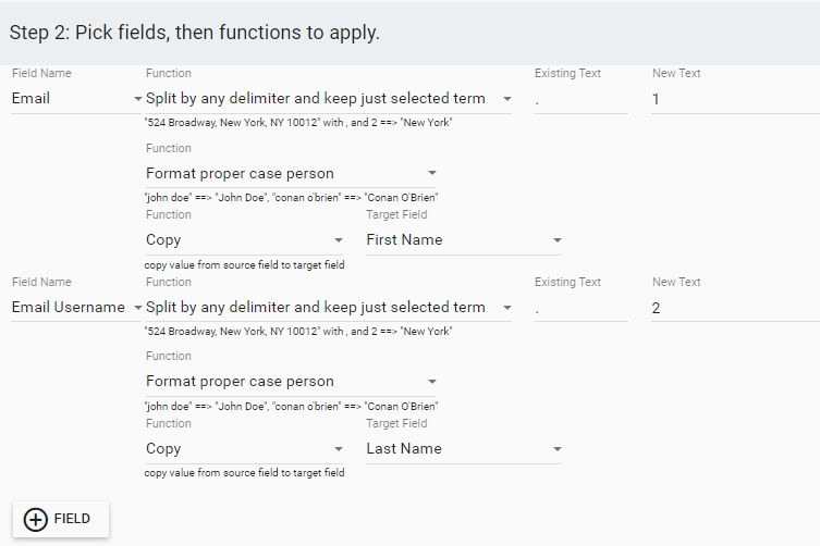 formatting functions