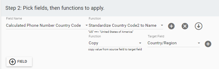 Populating the Country/Region field using the phone number country code in Insycle