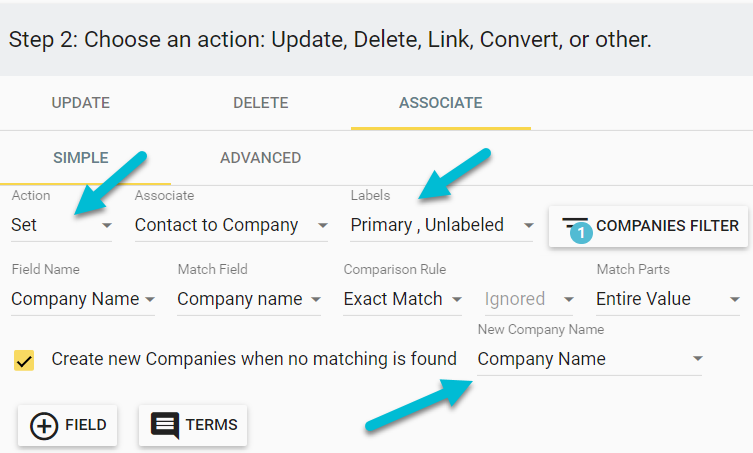 setting associations in HubSpot