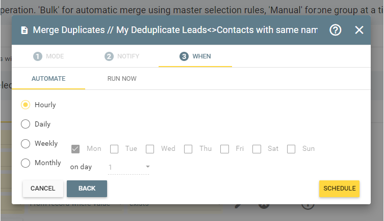 automated deduplication