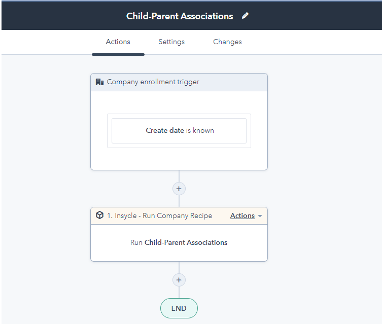 Insycle Recipes in HubSpot Workflow