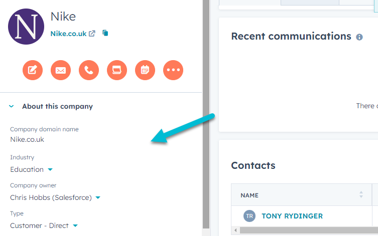 Analyzing company record data