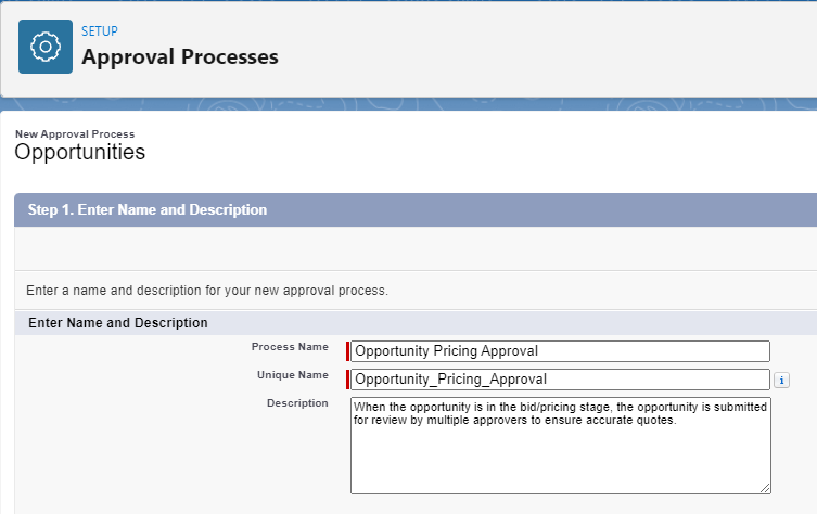 choose process name