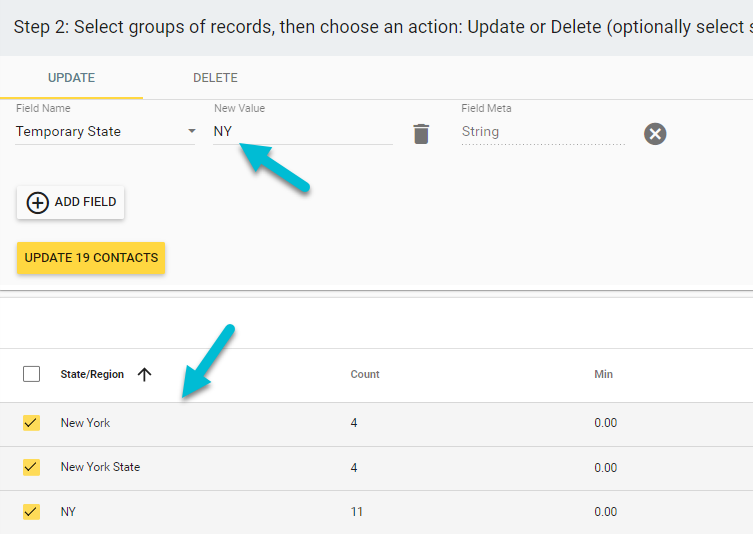 Standardizing states in your custom field using Insycle