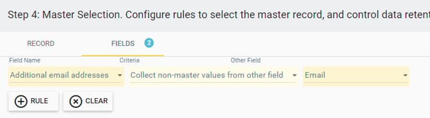 collect values in a field when merging Insycle