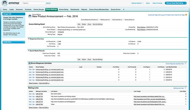 Emma for Salesforce Overview