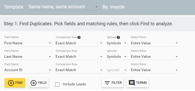 Salesforce deduplication advanced