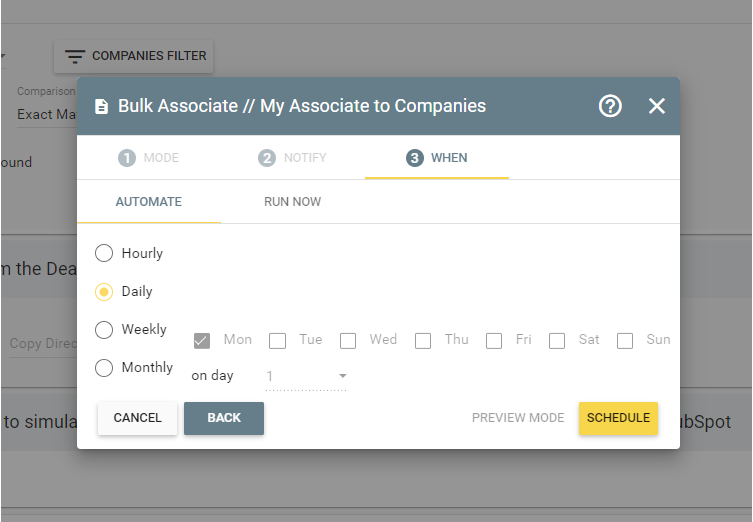 automation of associations for hubspot shopify