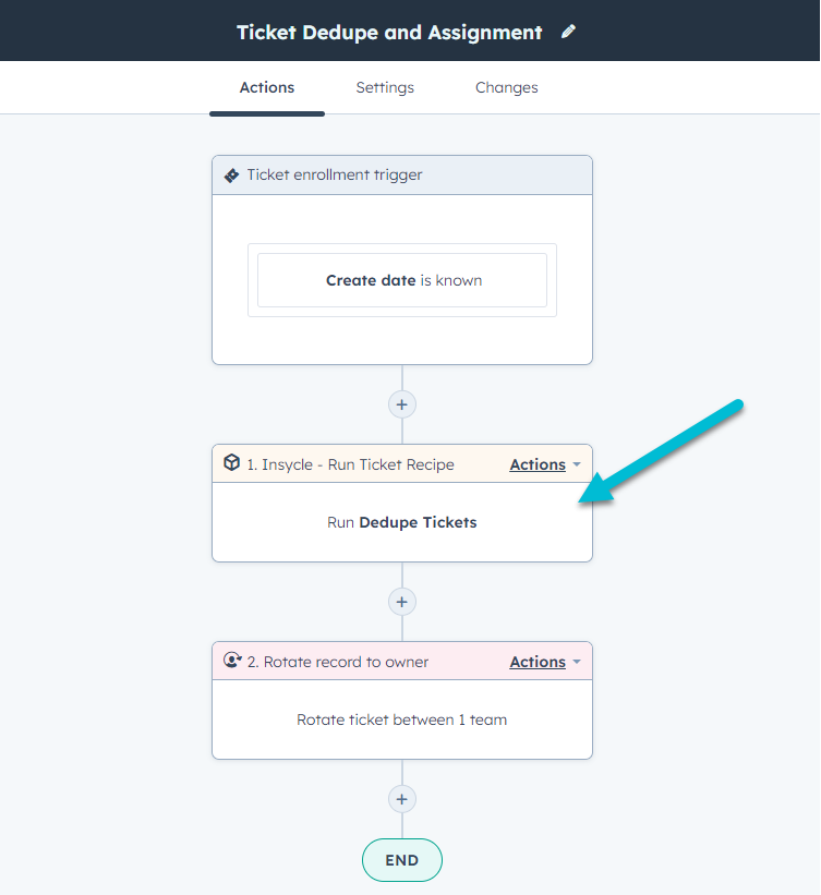 Deduplicate HubSpot tickets automatically in HubSpot Workflows