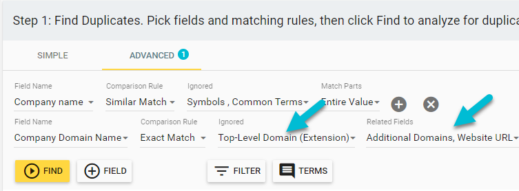 HubSpot companies deduplication template in Insycle