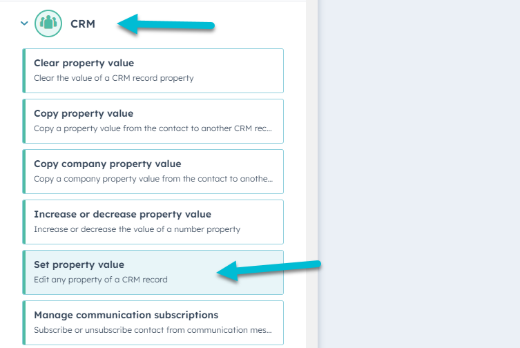 set property value